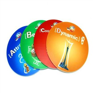 Niestandardowy nadruk Okrągła podstawka pod kubek z miękkiego PCV